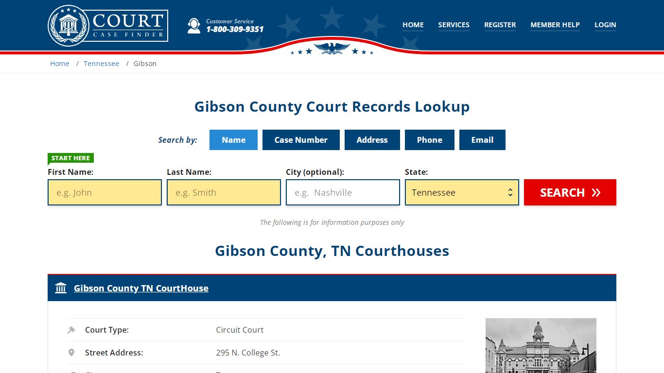 Gibson County Court Records | TN Case Lookup